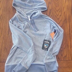 Kuhl Blue Striped Hoodie